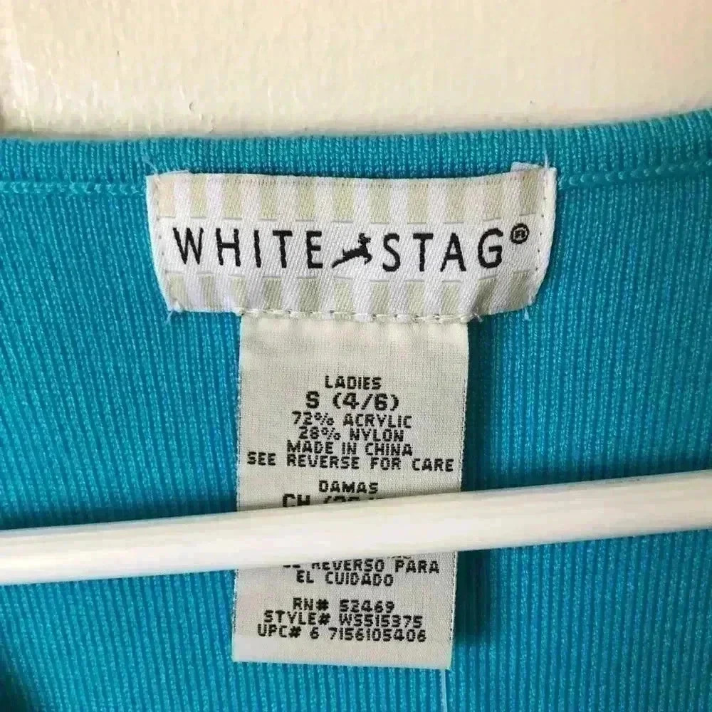 White Stag Sleeveless Knit Acrylic Top Size S - Picture 2 of 5